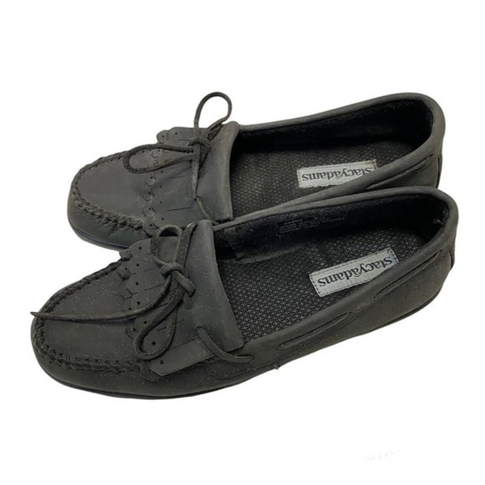Vintage Gray Men’s Slip On Moccasins Stacy Adams Size 8M